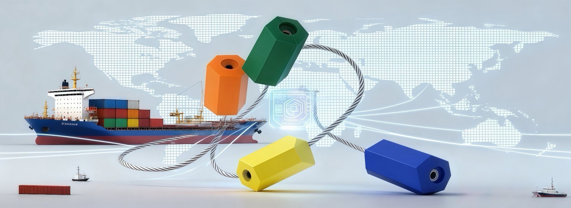 Container outdoor storage scene