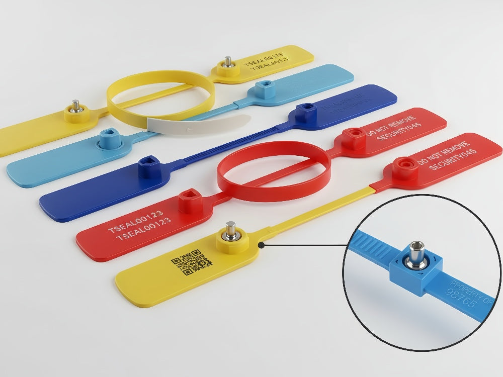 專業防篡改塑膠封條展示-支持雷射打碼與序列號定制-環鑫塑料封條