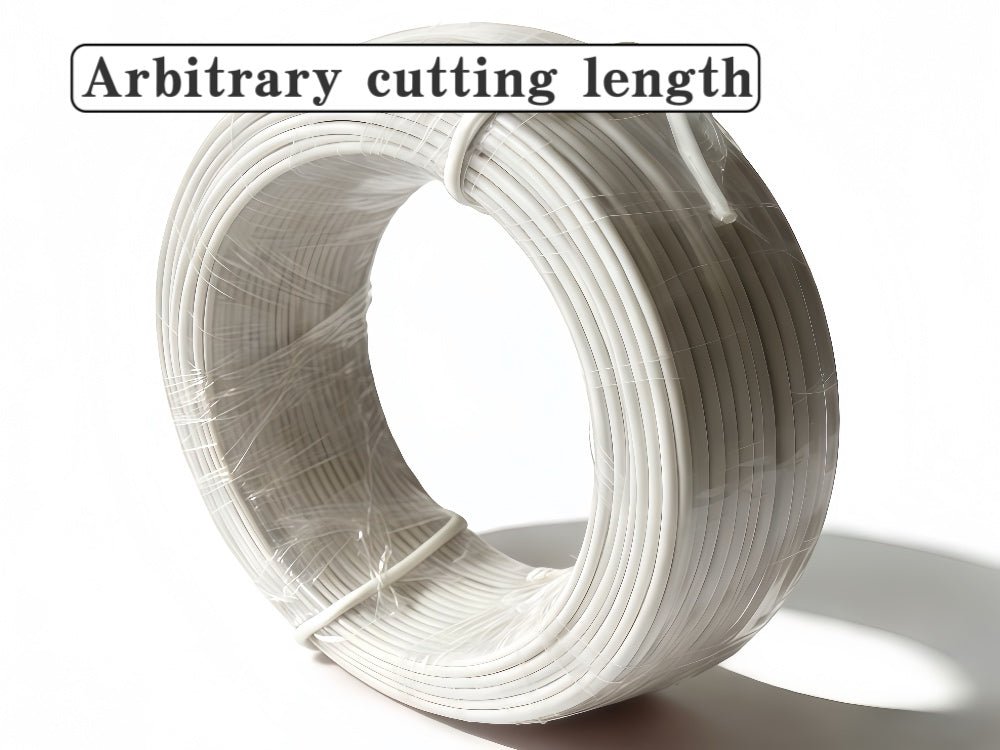 白色鐵芯扎帶｜可隨意剪裁、重複使用｜束線理線專用 (鐵包膠) - 香港環鑫塑料封條有限公司