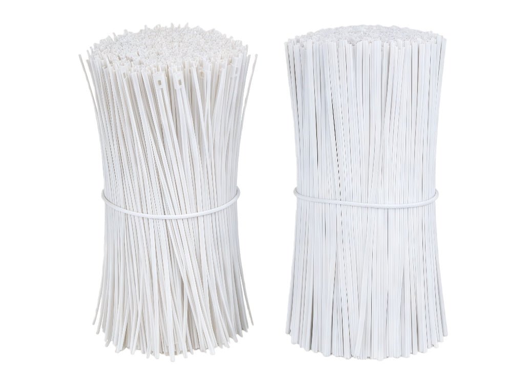 白色鐵芯扎帶｜可隨意剪裁、重複使用｜束線理線專用 (鐵包膠) - 香港環鑫塑料封條有限公司