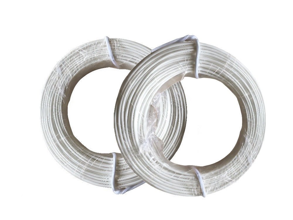 白色鐵芯扎帶｜可隨意剪裁、重複使用｜束線理線專用 (鐵包膠) - 香港環鑫塑料封條有限公司