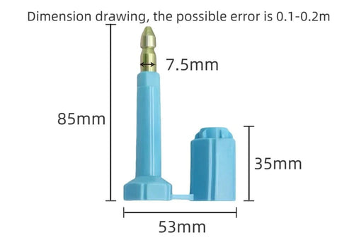 高保螺栓封條 - 防盜貨櫃鎖 | Bolt Seal for Container|支持定制 - 環鑫 - 香港環鑫塑料封條貿易有限公司