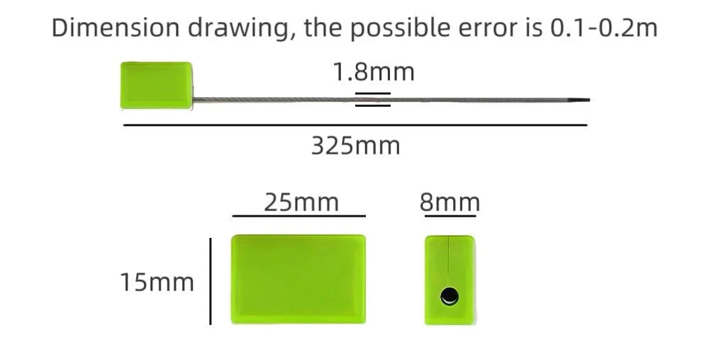 電錶鋼線封 Meter Wire Seal｜防盜專用｜激光鐳雕+QR碼防偽 - 香港環鑫塑料封條貿易有限公司
