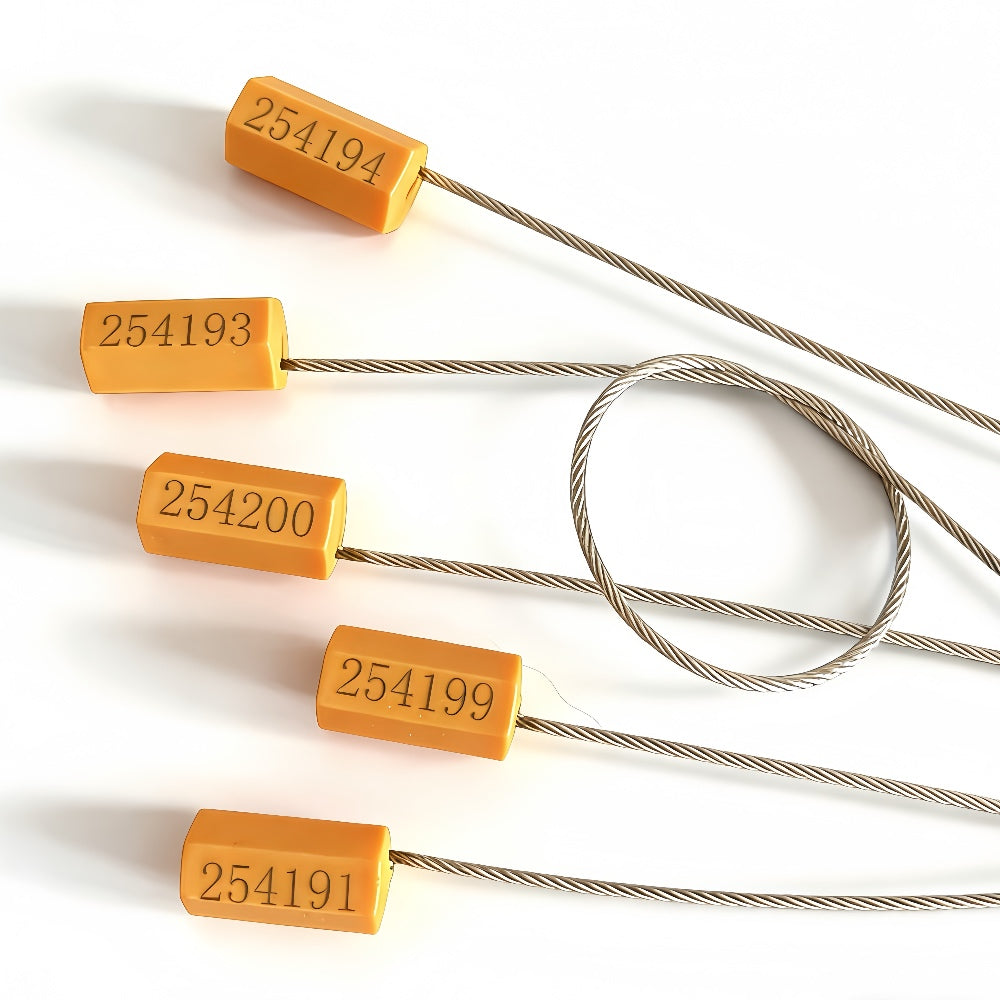 Heavy-Duty Steel Wire Seals - Anti-Theft & Barcode Customization