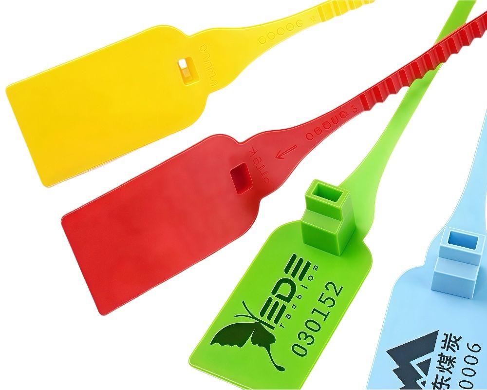 Image of 防篡改銀行封條扎帶 - 一次性塑料封條