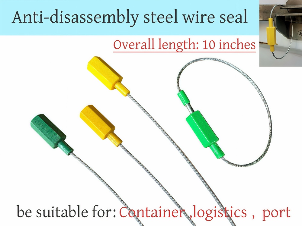 Supplier of Steel Wire Seals for Shipping of Cargo Containers - Barcode + Safety Anti-counterfeiting