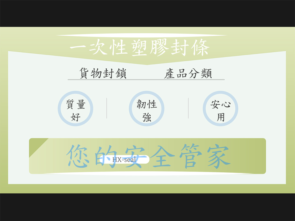 一次性安全封條